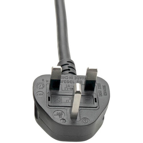 Tripp Lite 8ft Computer Power Cord UK Cable C19 to BS