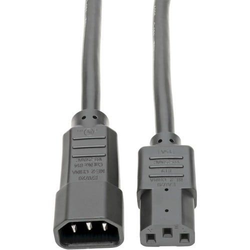 Tripp Lite 10ft Power Cord Extension Cable C14 to C13 Heavy Duty 15A 1