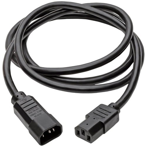 Cable de extensión de alimentación Tripp Lite de 3 m (10 pies) C14 a C13 de alta resistencia, 15 A, 1