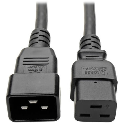 Câble d'extension d'alimentation Tripp Lite 6 pi C19 vers C20 robuste 20 A 12 AWG 6 pi