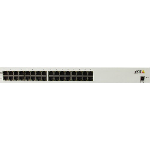 Midspan Axis de 16 puertos con alimentación a través de Ethernet (salida de -48 V CC), 16 x 10/100Base-TX