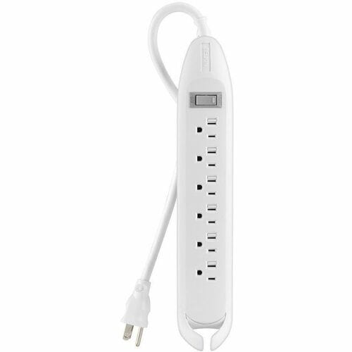 Belkin 6-Outlet Power Strip - 4ft Cord - Straight Plug - On-Off Switch