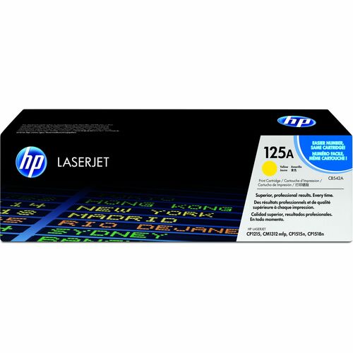 Cartucho de tóner láser de rendimiento estándar original HP 125A (CB542A)