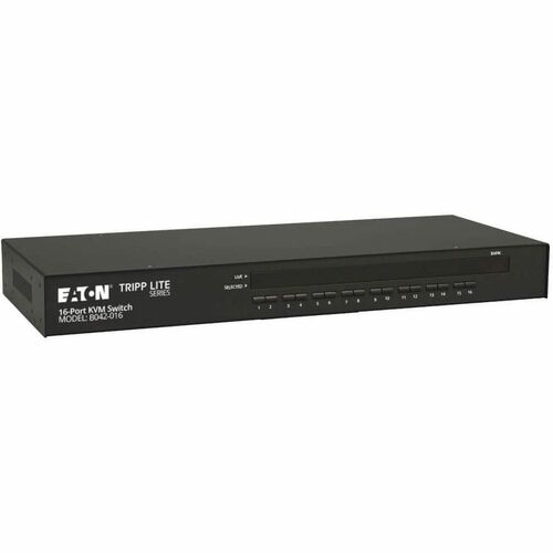 Tripp Lite 16-Port 1U Rackmount USB/PS2 KVM Switch - Steel Housing