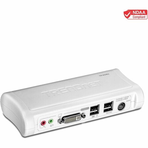 KIT DE COMMUTATION KVM DVI/USB À 2 PORTS AVEC AUDIO (COMPREND 2 CÂBLES KVM)