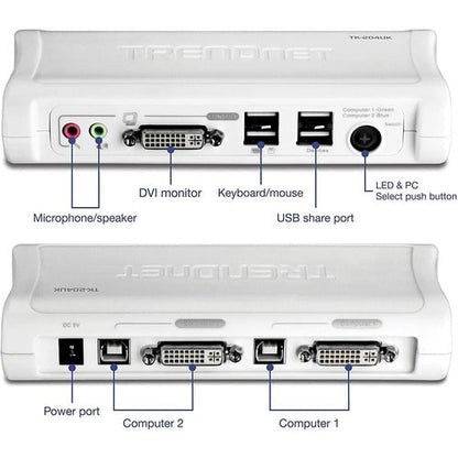 KIT DE COMMUTATION KVM DVI/USB À 2 PORTS AVEC AUDIO (COMPREND 2 CÂBLES KVM)