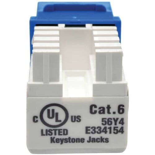 Conector Keystone de conexión a presión de 110 mm² de Tripp Lite by Eaton Cat. 6/Cat. 5e