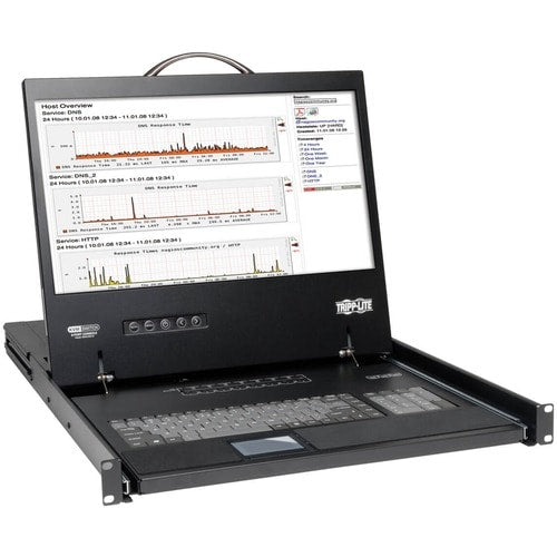 Consola KVM de 16 puntos con pantalla LCD de 19 pulgadas, 1U