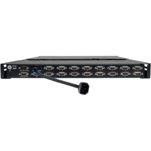 Consola KVM de 16 puntos con pantalla LCD de 19 pulgadas, 1U