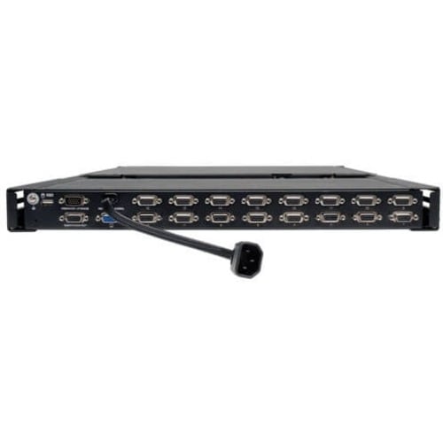 Consola KVM de 16 puntos con pantalla LCD de 19 pulgadas, 1U
