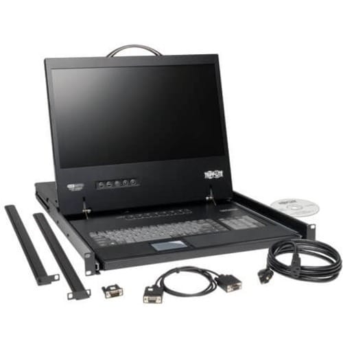 Consola KVM de 16 puntos con pantalla LCD de 19 pulgadas, 1U