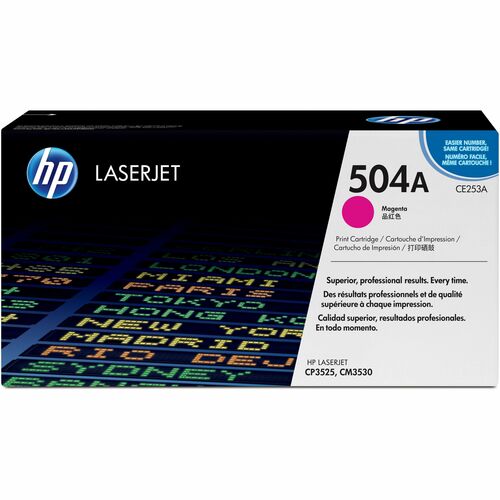 Cartouche de toner laser d'origine HP 504A (CE253A) - Paquet unitaire