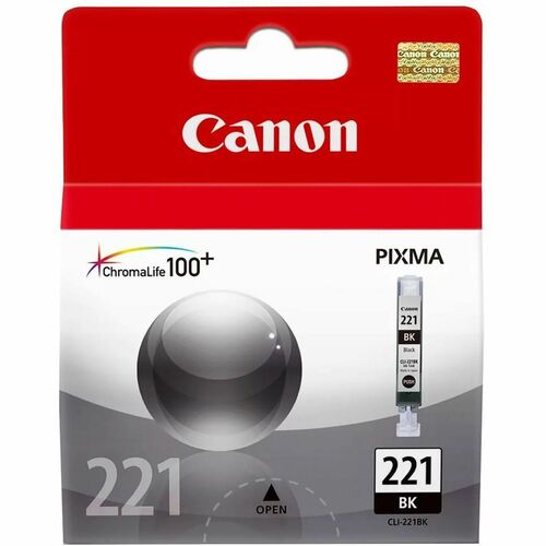 Canon CLI-221 Black Ink Cartridge - Inkjet - Black