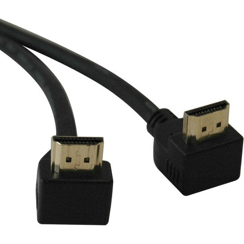 Tripp Lite 6ft High Speed HDMI Cable Digital Video with Audio 2 Right Angle Connectors 4K