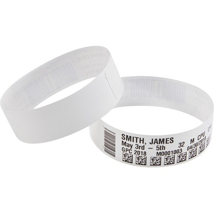 Zebra Wristband Polypropylene 1 x 11in Direct Thermal Zebra Z-Band Direct Yellow