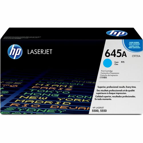Cartucho de tóner láser original HP 645A (C9731A) - Paquete individual