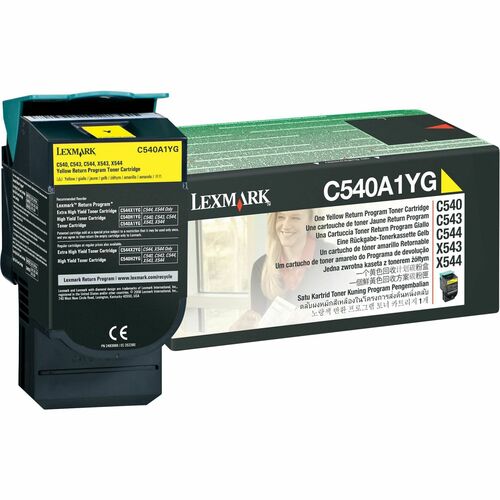 Lexmark C540A1YG Original Toner Cartridge - Laser - 1000 Pag