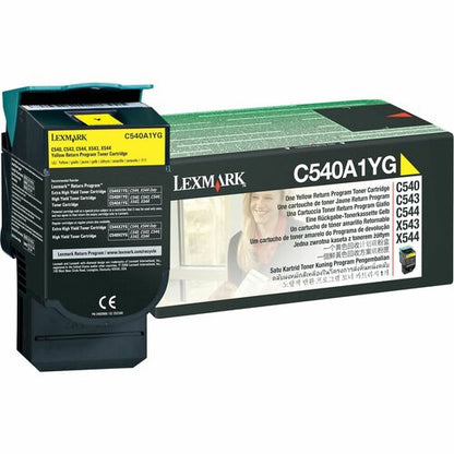 Lexmark C540A1YG Original Toner Cartridge - Laser - 1000 Pag