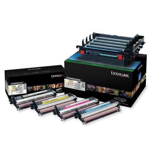 Lexmark C540X74G Black/Color Imaging Kit - Laser Print Techn