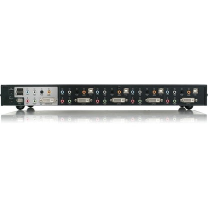 CONMUTADOR KVM DVI DE DOBLE ENLACE DE 4 PUERTOS, SONIDO 7.1, CUMPLE CON LA NORMA TAA #V27626