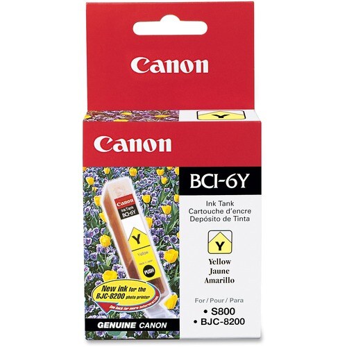Cartucho de tinta original Canon BCI-6Y - Inyección de tinta - 370 páginas - Y