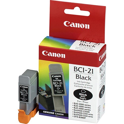Cartouche d'encre d'origine Canon BCI-21Bk - Jet d'encre - 220 pages -
