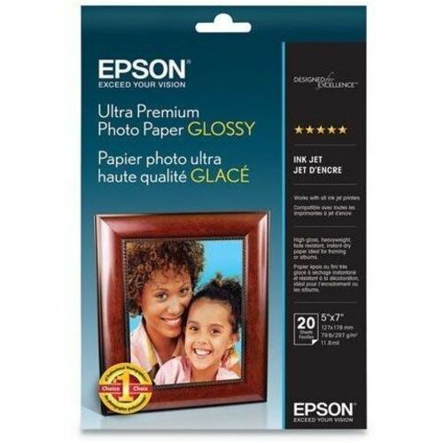 20-SHEET 5 7IN GLOSSY PHOTO PREMIUM ULTRA PAPER FOR AIO PRINTER