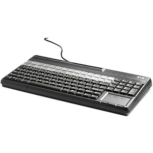 HP POS Keyboard - 106 Keys - QWERTY Layout - 28 Relegendable Keys - Magnetic Str