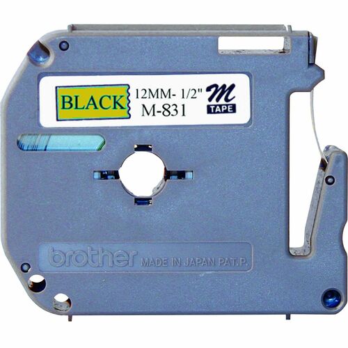 12MM BLACK ON GOLD MULTI 20 NON-LAMINATED TAPE F/P