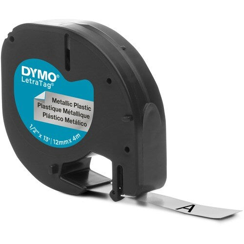 DY LT TAPE 0.5X13  12MMX4M BLK /SLV