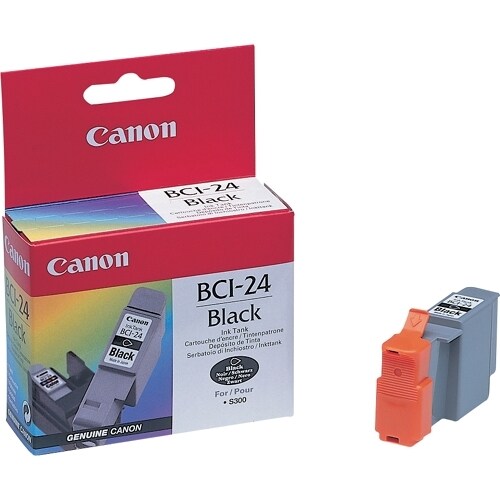 Cartouche d'encre jet d'encre d'origine Canon BCI-24 - Noir, Couleur Pa