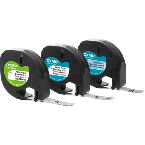 Dymo LetraTag Starter Kit - 1/2\" (12.70 mm) Width - Direct Thermal - Assorted -