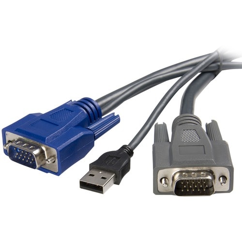 Cable USB/VGA 2 en 1 de StarTech.com - USB tipo A de 4 pines