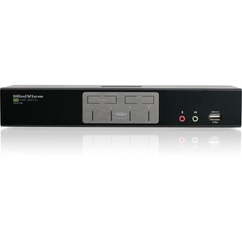 CONMUTADOR KVM HDMI DE 4 PUERTOS CON AUDIO Y CABLES HUB USB 2.0 CUMPLE CON LA TAA