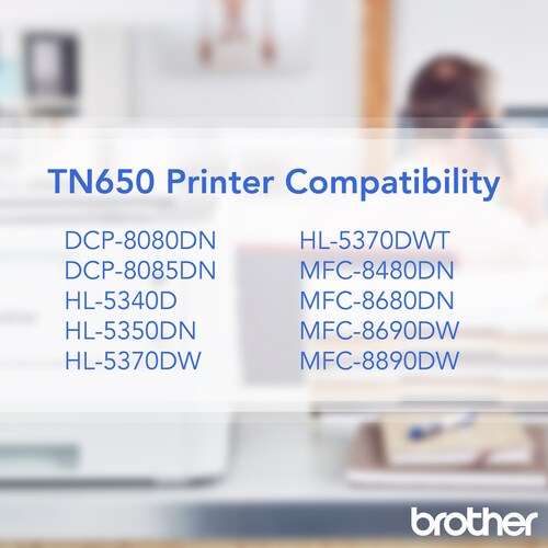 Cartouche de toner d'origine Brother TN650 - Laser - 8 000 pages