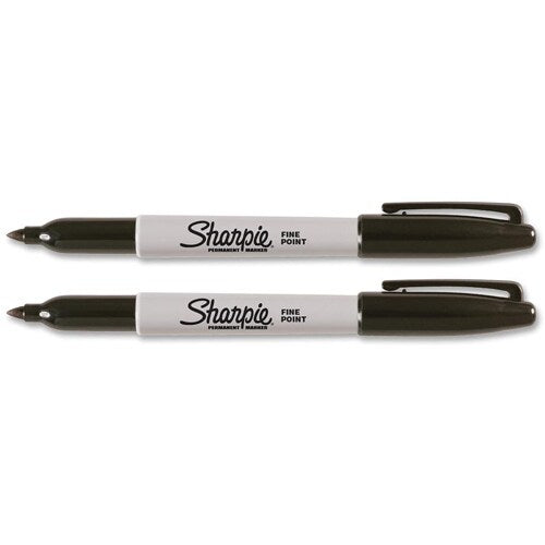 Lot de 2 marqueurs permanents Sharpie à encre noire