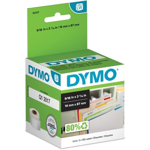 FILE FOLDER 1-UP LABELS FOR DYMO-SEIKO WHITE