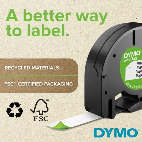 Newell-Dymo D1 Tape Cart 1/2 X 23 Blk On Wht