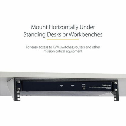 Support mural vertical en acier StarTech.com 2U 48 cm pour rack d'équipement
