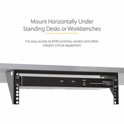 Support mural vertical pour rack StarTech.com 3U 19 pouces, pour panneau de brassage