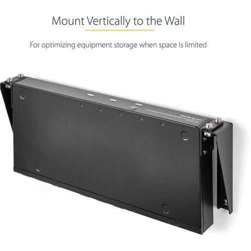 Support mural vertical en acier StarTech.com 1U 48 cm pour rack d'équipement