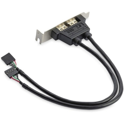Adaptateur StarTech.com pour plaque d'emplacement à 2 ports USB A femelle à profil bas
