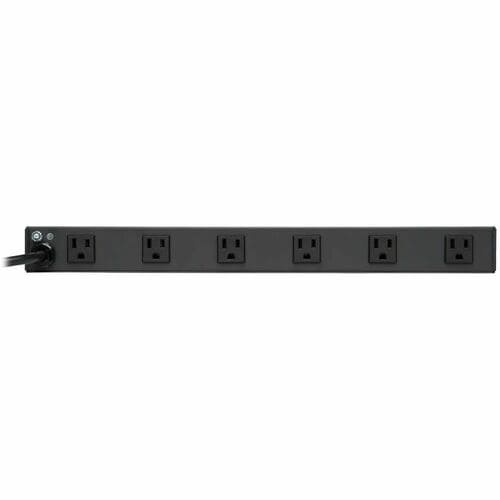 Tripp Lite Power Strip Rackmount Metal 120V 5-15R Right Angle 12 Outle