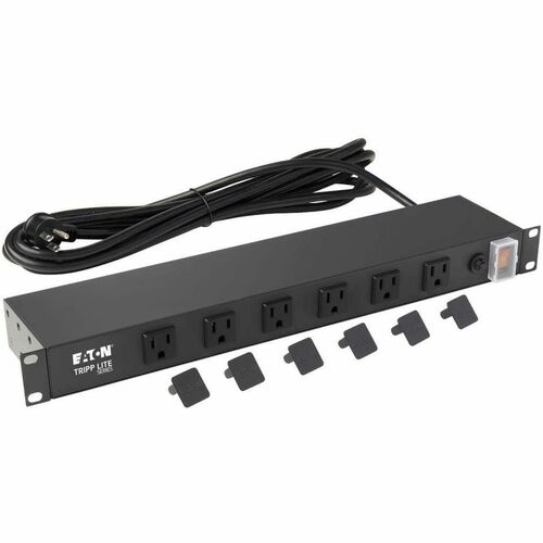 Tripp Lite Power Strip Rackmount Metal 120V 5-15R Right Angle 12 Outle