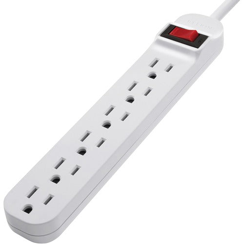 Belkin 6-Outlet Power Strip - 5ft Cord - Rotating Plug - On-Off Switch