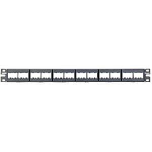 Panduit Mini-Com 24 Port Modular Patch Panel - 24 x RJ-45 - 24 Port(s) - 24 x RJ-45 - 24 x
