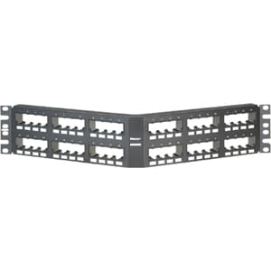 Panduit Mini-Com 48 Port Modular Patch Panel - 48 x RJ-45 - 48 Port(s) - 48 x RJ-45 - 48 x