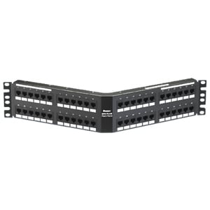 Panel de conexión de red en ángulo Panduit Cat6 de 48 puertos - 48 x RJ-45 - 48 puertos - 48 x RJ-45 - 4