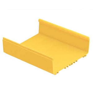 Base de chemin de câbles Panduit FiberRunner FR12X4YL6 12x4 canaux - Chemin de câbles - Jaune - 1 paquet