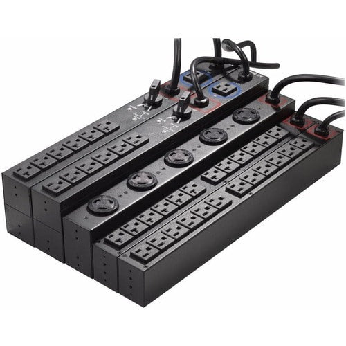 Unité de distribution d'alimentation (PDU) Eaton Basic, 1U - EHBPL1500R-PDU1U - NEMA 5-15P - 6 x NEMA 5-15R - 1,44 kW - 2U